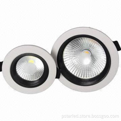 COB Dimmable LED downlights, 9W, with 65-degree body temperature, SAA-approved